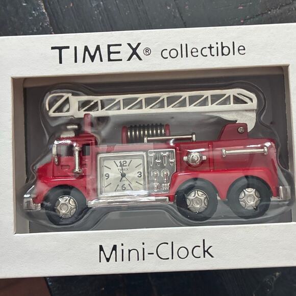 Timex Collectible Mini Clock – Fire Truck – NIB - Picture 2 of 3